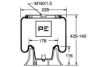 PE Automotive 084.192-71A Air Gaiter, pneumatic suspension axle lift
